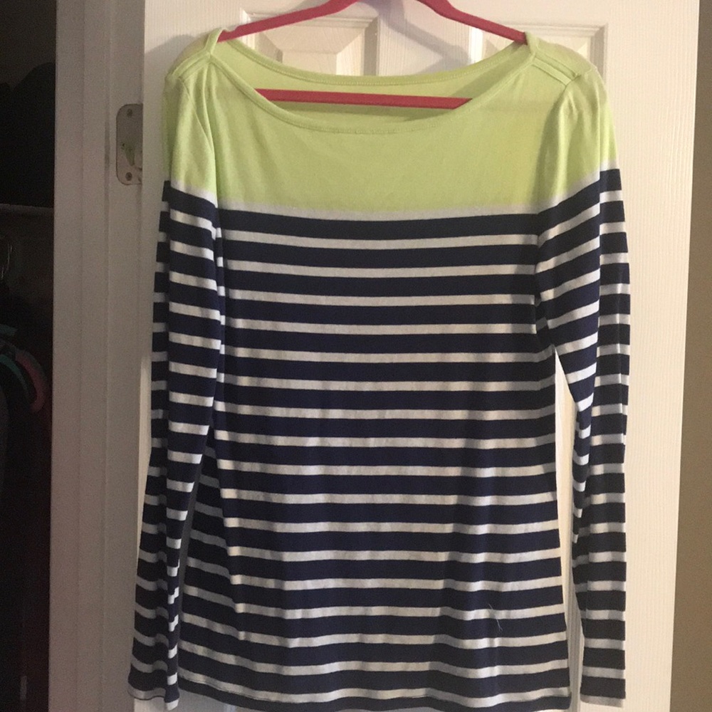 Old Navy striped tee.